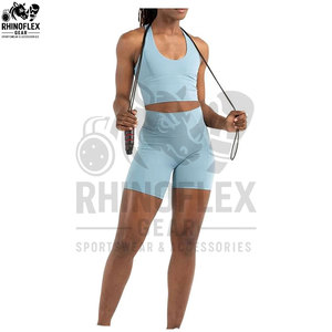 High Quality Custom Sports Bra And Shorts <b>Set</b> For Gym Fitness Yoga Wear Wholesale Customized Color Size Style Oem Sport Bras - Product Image 4
