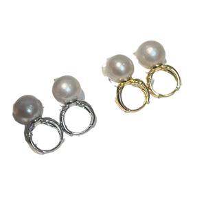 Boucles d'oreilles en perles d'eau douce Edison, polyvalentes, grandes, en argent S925, avec une forte luminosité, élégantes, au tempérament raffiné et durables - Product Image 5