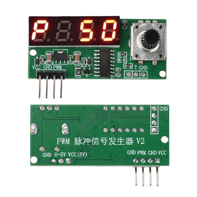 PWM Pulse Frequency Duty Cycle Adjustable Digital Display Module square Wave Rectangular Wave signal Generator