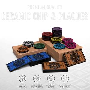 Juego de Fichas de Póker Yantra de 300/500 Piezas con 10/20 Placas, Fichas de Cerámica de 40/45/50 mm, Peso de 10/14/17 g - Product Image 3