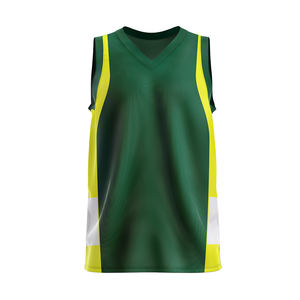 Maillot de basket-ball sans manches pour usage quotidien, chemise de sport athlétique, tissu en maille respirant, matériau à séchage rapide pour la pratique du basket-ball - Product Image 2