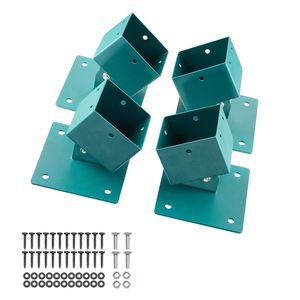 Heavy Duty 4-Pack <b>Swing</b> Set Brackets Leveling Hardware for 4x4 Posts (Actual 3.6 X 3.6 In) 45 & 60 Degree <b>Swing</b> Sets - Product Image 1