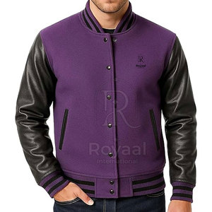 แจ็คเก็ตเลตเตอร์แมนฤดูหนาวคุณภาพดี ดีไซน์ล่าสุด ผลิตในปากีสถาน แขนหนัง สำหรับผู้ชาย - Product Image 3