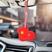 Disques parfumés pour sapin de Noël, désodorisant solide sans flamme pour voiture, décoration suspendue, parfum longue durée