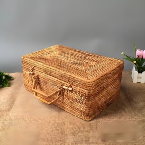 Precioso conjunto de maletas para niños, maletas pequeñas de mimbre de ratán para bebés, maletas de mimbre naturales hechas a mano de primera calidad - Product Image 3