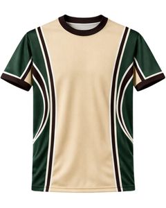 Ensemble de vêtements de sport pour hommes, t-shirt et short beige, vert foncé, marron, respirant, séchage rapide, tenue de sport, course à pied, entraînement, vêtements de sport - Product Image 1