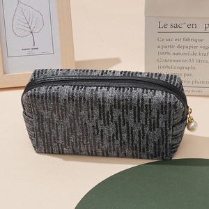 Sequin Cosmetic Bag Zipper <b>Makeup</b> Pouch Portable Travel Toiletry <b>Case</b> Custom Promotional Gift - Product Image 2
