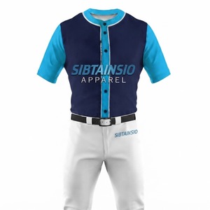 Combinaisons de sport professionnelles personnalisées pour le baseball et le softball avec pantalons longs respirants et à séchage rapide - Product Image 3