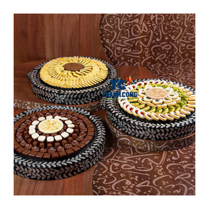 Bandeja con incrustaciones de perlas hechas a mano vietnamitas al por mayor, la mejor idea de regalo de Ramadán Eid, soporte de postre ecológico para decoración del hogar - Product Image 1