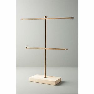 Expositor de Ropa de Lujo en Metal Dorado, Organizador de Ropa Ondulado, Soporte para Colgar Ropa, Exhibidor para Mostrador de Tienda o Boutique - Product Image 5