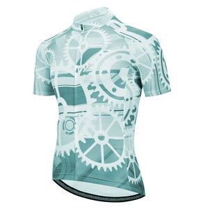 เสื้อจักรยานสำหรับผู้ชายรุ่นใหม่ OEM ระบายอากาศได้ดี แห้งเร็ว พิมพ์ลายแบบ Sublimation เป็นมิตรกับสิ่งแวดล้อม ป้องกันแบคทีเรีย - Product Image 1