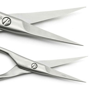 Ciseaux à cuticules en acier inoxydable, ciseaux à cuticules pour manucure, ciseaux à ongles extra fins, pointus, courbés, pour outils à ongles - Product Image 4