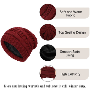 Rib Knit Beanie <b>Hat</b> Winter Cuffed Cap Unisex Soft <b>Warm</b> Stretch Plain Skull Cap Custom Logo OEM Supplier <b>Hat</b> - Product Image 6