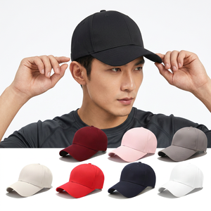 Casquette de baseball unisexe à 6 panneaux, couleur unie, ajustable, en coton, pour usage quotidien, toutes saisons, fermeture arrière à scratch - Product Image 4