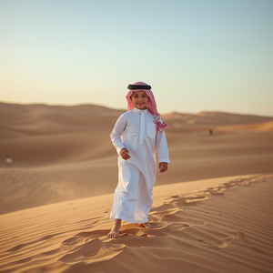 Arabic Style Boys Kids <b>Thobe</b> Traditional Long Sleeve Jubba Robe Comfortable Cotton Children’s Modest Wear with OEM Customization - Product Image 4