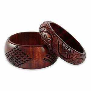 Bestselling Wooden Brass Bangle With Hand Polished For Party Festive Wedding Eco Friendly Fashion Jewelry Wooden Cuff <b>Bracelet</b> - Product Image 6