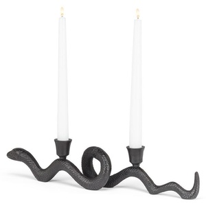 Modern Snake Upright Metal Candle Holder Single Taper Serpent Candlestick <b>Decorative</b> <b>Table</b> Accent new looks candle stand nature - Product Image 5