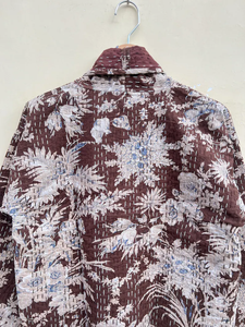 Couette indienne faite à la main 100% coton écologique matelassée anti-plis respirante séchage rapide avec poche avant imprimée numériquement unisexe pour l'hiver - Product Image 4