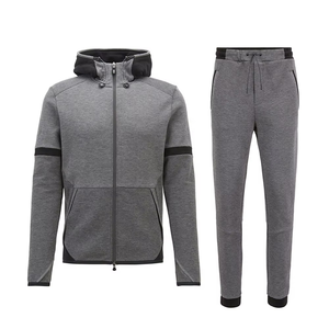 Conjunto Deportivo de Moda al por Mayor de Alta Calidad, con Logotipo Personalizado, Cierre de Cremallera, Corte Ajustado, Traje Deportivo para Hombre - Product Image 4