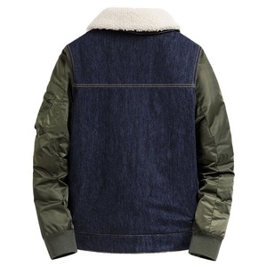 Chaqueta Vaquera de Moda para Hombre, Corte Ajustado, Casual, para Adolescentes, Chaquetas y Abrigos Vaqueros, Chaqueta Vaquera con Forro de Piel para Hombre - Product Image 2