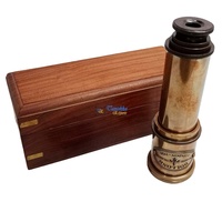 Télescope Nautique Moderne en Laiton Poli Fait Main, Finition Antique Marron, Personnalisable, pour Randonnée et Camping