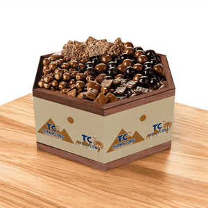 Soportes de pastel de madera de cuero ecológicos al por mayor para bodas y eventos especiales de Ramadán hechos en Vietnam - Product Image 1