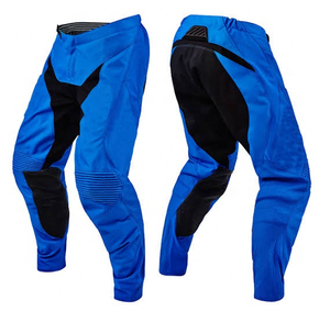 Pantalones de Motocicleta Negros para Hombre con Protección en las Rodillas, Resistentes al Viento, Transpirables, de Poliéster/Algodón, para Todas las Estaciones, Ropa de Carreras - Product Image 2