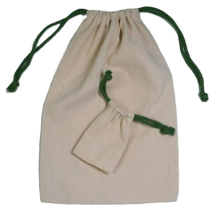 Bolsa de Calicó con Cordón, Personalizada, Reciclada, 100% Algodón Orgánico, Ecológica, para Compras o Regalos, Impresa con Serigrafía, Diseño Personalizado - Product Image 1