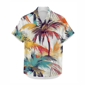 Chemise Homme Imprimé Tropical Premium Légère Boutonnée Décontractée pour Vacances et Loisirs Estivaux Fabrication Personnalisée - Product Image 2
