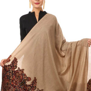 Wholesale High Quality Manufacturer's <b>Embroidered</b> Wool <b>Shawl</b> Lightweight Winter Accessories for Women Traditional <b>Shawls</b> - Product Image 4