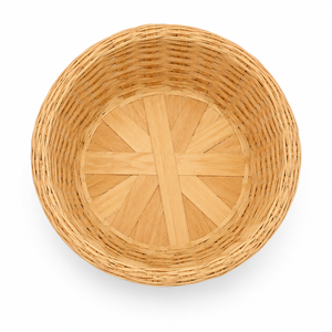 Cesta de Almacenamiento de Bambú Hecha a Mano, Redonda, Tejida, Multiusos, para el Hogar y la Cocina - Product Image 2