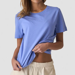 Camiseta Deportiva Personalizada de Talla Grande para Mujer, Ropa de Yoga, Camiseta Holgada para Correr al Aire Libre, Cuello Redondo, Estilo Deportivo a la Moda - Product Image 3