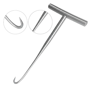 Outil de manipulation osseuse orthopédique |   Crochet chirurgical manuel à une seule pointe, réutilisable, en acier inoxydable de haute qualité - Product Image 1
