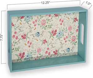 Plateau de service décoratif en MDF en gros, marque privée OEM, design moderne, compatible lave-vaisselle, qualité export, laqué imprimé, vente en gros - Product Image 4