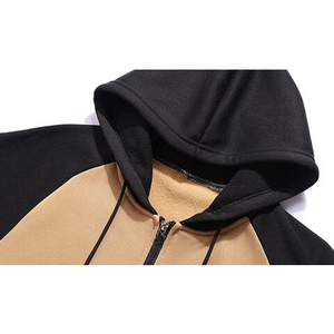 Sudadera con Capucha Gráfica Roja y Negra para Hombre, Jersey con Estampado, Cuello Redondo, Estilo Casual Urbano - Product Image 2