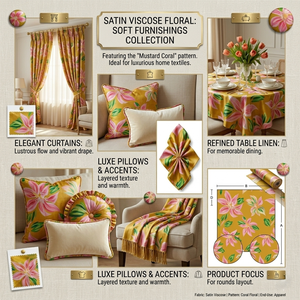 Tela Moderna Estampada para Interiores, para Cortinas, Cubiertas de Mesa, Fundas de Cojines y Productos de Mobiliario para Hostelería - Product Image 2