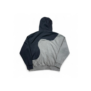 Sweat-shirt à capuche pour homme, couleur contrastée, manches raglan, en polaire, coupe ample, décontracté, pour l'automne, avec poche - Product Image 6