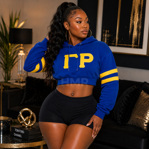 HMR Sorority Sisterhood – Nouveaux sweats à capuche courts personnalisés pour femmes, en coton, coupe courte, les plus vendus, grandes tailles, OEM ODM - Product Image 3