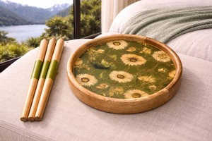 Best Eco-Friendly <b>Foldable</b> Industrial Design Incense Burner Durable Compact Wood Top <b>Table</b> for Home Decor Office Use - Product Image 4