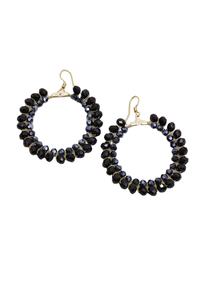 Pendientes de aro hechos a mano con cuentas de semillas de Color SKYBLUE para niñas y damas, pendientes de aro con cuentas de semillas de diseño único, con cuentas pendientes - Product Image 5