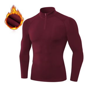 <b>Men</b> <b>Compression</b> <b>Shirt</b> Long Sleeve Workout Base Layer with Lightweight Stretch Material Moisture Wicking Breathable Fabric - Product Image 3