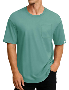 T-shirt Ringer Homme Écologique Respirant Grande Taille Léger 200 g/m² Service OEM ODM Style Vintage Coupe Ample - Product Image 5