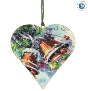 Linea Exports Inc. Adorno Navideño Colgante de Metal con Diseño de Calle de Pueblo Vintage Nevado, Artesanal, Ecológico, Tamaño Personalizado - Product Image 3