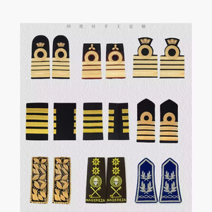 Epaulettes de Piloto de Aviación Personalizadas de Alta Calidad, Bordadas, para Uniformes Ceremoniales, Accesorios para Tripulación - Product Image 5