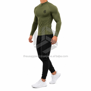 Custom <b>Men's</b> Long Sleeve <b>Compression</b> <b>Shirt</b> Anti-UV Eco-Friendly Breathable Quick Dry Gym Fitness Running Sports Base Layer Rash - Product Image 6