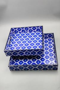 Plateau en émail pour la restauration, plateau en émail coloré avec structure robuste, plateau en émail pour hôtels, plateau en émail à impression décorative - Product Image 3