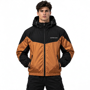 Veste coupe-vent écologique personnalisée, légère, en polyester et coton, tissu streetwear, logo personnalisé, vêtements d'extérieur tendance - Product Image 6
