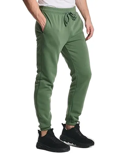 Pantalon de survêtement en molleton élastique pour hommes avec poches (disponible en grand et grand) Fabricant de haut à la mode décontracté