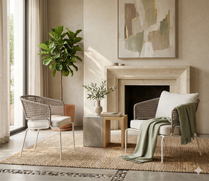Chaise de salle à manger moderne en corde tressée pour extérieur, fauteuil de luxe en rotin synthétique pour patio et jardin, ensemble de mobilier de loisirs pour hôtel et restaurant - Product Image 6