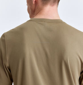 Camiseta de Alta Calidad 100% Algodón para Hombre, Corte Regular, Hombros Caídos, Estilo Hip Hop, Cuello Redondo, Antiarrugas, Secado Rápido y Transpirable - Product Image 3